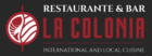 la colonia restaurant logo negro