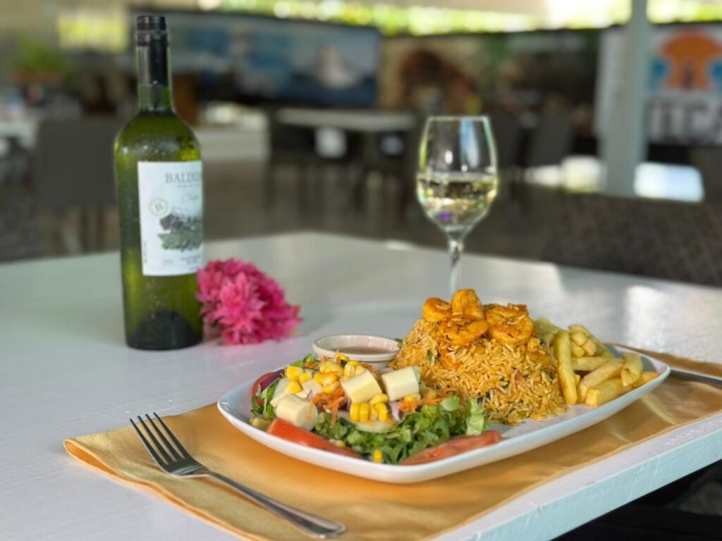 arroz con camarones